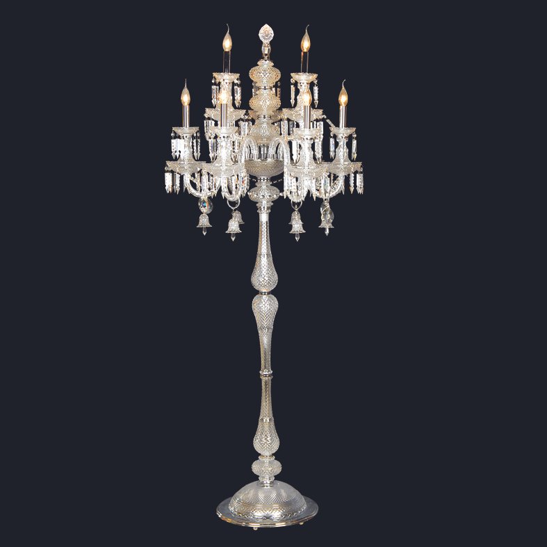 SJ249 hotel crystal floor lamp from china hotel lighting company HB